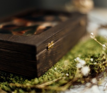 Деревянный ящик для гравюр 15х23 15х21 со стеклом