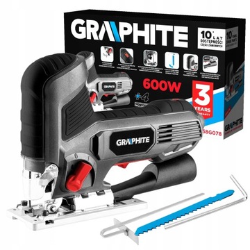 GRAPHITE WYRZYNARKA ELEKTRYCZNA SIECIOWA 600W REGULACJA OBROTÓW 58G078
