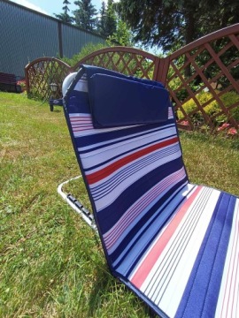 2 x ПЛЯЖНЫЕ СТУЛЬЯ ДЛЯ ПЛЯЖНОГО КОВРИКА С РЕГУЛИРУЕМОЙ СПИНКОЙ X5, СКЛАДНОЙ БОЛЬШОЙ