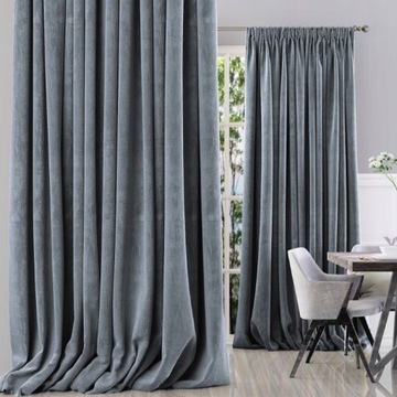 ВЕЛУРОВАЯ ШТОРА ДЛЯ ЛЯГУШЕК 140Х250 ПЛОТНЫЙ БАРХАТ ГОТОВЫЙ БЛЭКаут НА ЛЕНТЕ