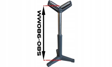 РЕГУЛИРУЕМАЯ СТОЙКА РОЛИКОВАЯ ПОДАЧА СТИЛЕР ТИПА V КОЛЕСО ДЛЯ ПРОФИЛЬНЫХ ТРУБ 98 СМ