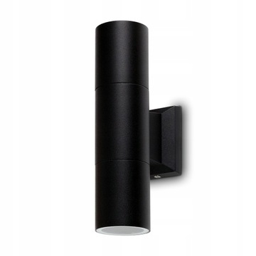 LAMPA KINKIET ZEWNĘTRZNY METAL ELEWACYJNY IP54 GU10 CZARNY