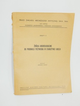 źródła archeologiczne do produkcji pożywienia W STAROŻYTNEJ GRECJI TABASZ