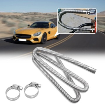 КОМПЛЕКТ ВЫХЛОПНОЙ ТРУБЫ ДЛЯ ДИЗЕЛЬНОГО ОТОПЛЕНИЯ 2М 25ММ + 2*ХОМУТА