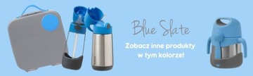 Термобутылка B.BOX BLUE SLATE с трубочкой 350 мл