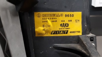 46807766 SVĚTLOMET PRAVÝ FIAT DOBLO I 00-04