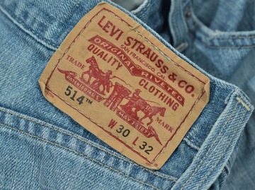 LEVIS 514 Męskie Spodnie Jeansowe Jeansy W30 L32