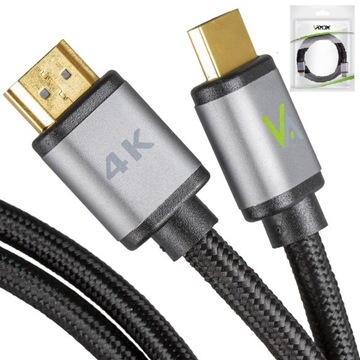 KABEL PRZEWÓD HDMI FULL HD 4K 3D 2.0 DO MONITORA TELEWIZORA DEKODERA TV 5M