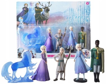 FROZEN 2 FIGURKI ELSA ANNA KRAINA LODU TORT