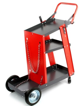 СВАРОЧНАЯ ТЕЛЕЖКА ДЛЯ СВАРОЧНЫХ МАШИН с полкой для баллонов