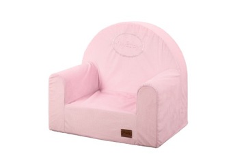 FOTEL DLA DZIECKA-FOTELIK-PUFA Z OPARCIEM my baby różowy