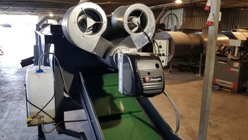 Проходная барабанная сушилка для листьев трав, мяты и льна OPTIMECH SP-7500