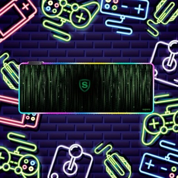 Коврик для игровой мыши XXL для настольного коврика со светодиодной подсветкой RGB