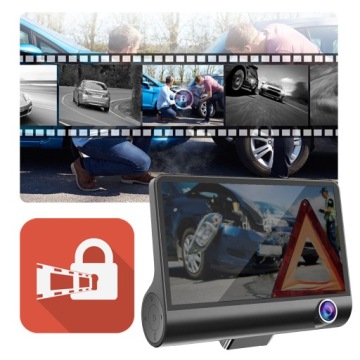 СЕНСОРНЫЙ ВИДЕОРЕГИСТРАТОР АВТОМОБИЛЬНАЯ КАМЕРА КАМЕРА ЗАДНЕГО НАПРАВЛЕНИЯ 3 КАМЕРЫ