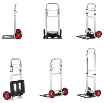 Складная шарнирно-сочлененная алюминиевая лестница 4х3 + ТЕЛЕЖКА