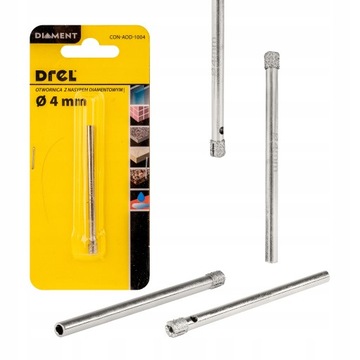 АЛМАЗНАЯ КОРОНОЧНАЯ ПИЛА КРУЖЕВО ДЛЯ КЕРАМИЧЕСКОЙ ПЛИТКИ ГЛАЗУРЬ СТЕКЛО 4 мм