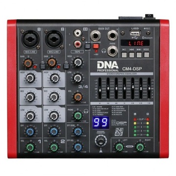 DNA CM4-DSP mikser audio konsoleta analogowa USB MP3 Bluetooth Phantom