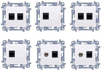 SIMON 10 ЧЕТЫРЕХРАМНАЯ РАМА БЕЛАЯ CR4/11