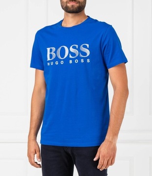 Hugo Boss Sun Protection UV ORYGINALNY niebieski T SHIRT KOSZULKA rozm XL