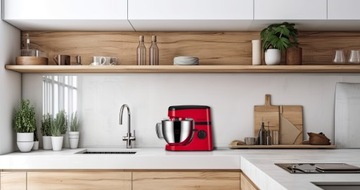 КУХОННЫЙ ПЛАНЕТАРНЫЙ РОБОТ 1800Вт 5л Красный ZEEGMA ИДЕЯ ПОДАРКА