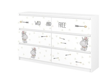 Komoda R 140 dziecięca dla dziecka BABY BOO WZORY