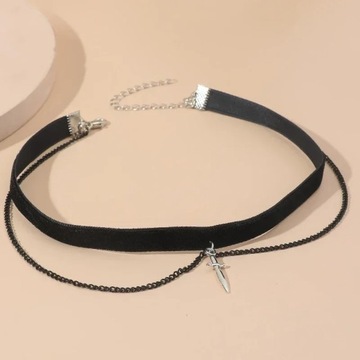 Simple Vintage Velvet Pearl Choker Short Black Clavicle Collar Necklace
