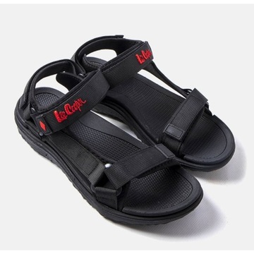 Czarne sportowe sandały LCW-34-0960M r.45