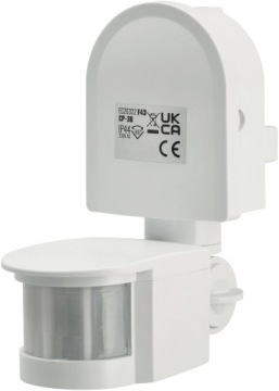 Инфракрасный ИК-датчик движения IP44 220–240 В переменного тока, макс. 300 Вт, белый