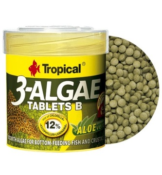 TROPICAL 3-ALGAE TABLETS B 50ml 36g POKARM