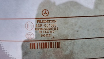 MERCEDES B TŘÍDA W245 SKLO (OKNO) ZADNÍ W KRYT