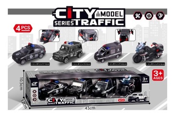 Автомобиль ПОЛИЦИЯ SWAT комплект из 4 шт. 4831