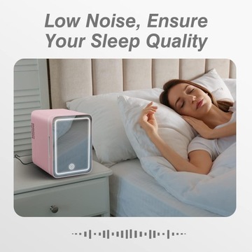 Мини автомобильный холодильник косметический холодильник с зеркалом 4л