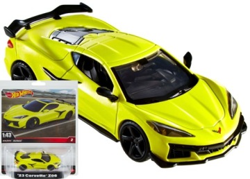 Hot Wheels Преміум 1:43 Corvette Z06 Металевий Real Riders Пошкоджене Дзеркал (пошкоджений)