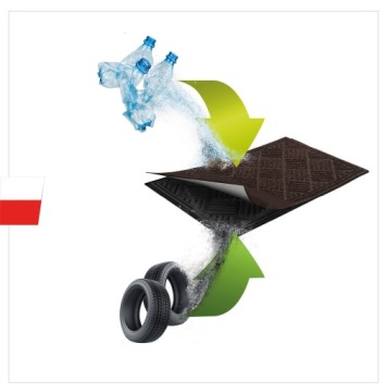 НАРУЖНЫЙ ДВЕРНОЙ КОВРИК, ПОЛУКРУГ, КОВрик ДЛЯ ОБУВИ, 60x90СМ, ЧЕРНЫЙ