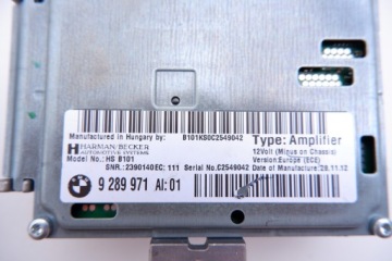 BMW F06 ДИНАМИКИ HIFI УСИЛИТЕЛЬ 9275734