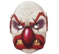 MASKA PAPIEROWA STRASZNY KLAUN KLAUNA HALLOWEEN