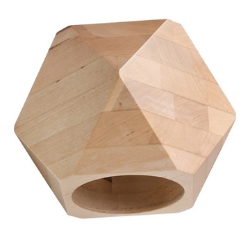 LAMPA Kinkiet WOODY naturalne drewno geometryczny