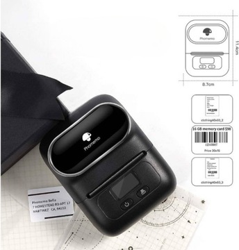 Термопринтер этикеток Phomemo M110 с Bluetooth, Android IOS