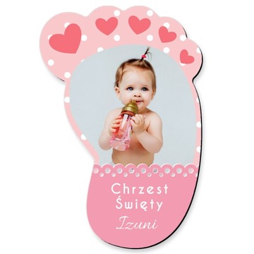 Foto Magnes Podziękowanie Chrzest Roczek zdjęcie