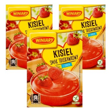 Kisiel Smak truskawkowy z cukrem Winiary 3x 77g