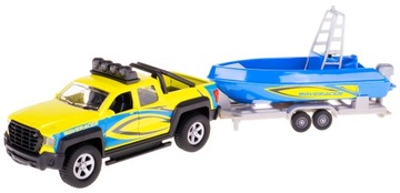 AUTO PICK-UP METAL NAPĘD ŚWIATŁO/DŹWIĘK Z ŁODZIĄ