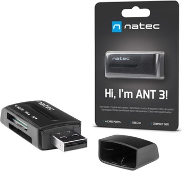 Czytnik Kart Natec Mini Ant 3 Black
