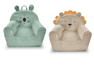 Fotelik Piankowy dla Dzieci Pufa dla Dziecka Velvet Animals ALBERO MIO