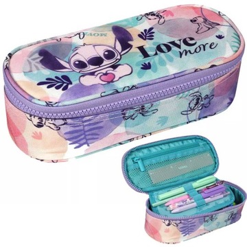 PIÓRNIK SZKOLNY SASZETKA USZTYWNIANA TUBA STITCH PASTEL