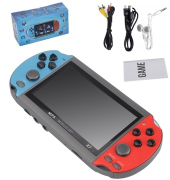 ПОРТАТИВНАЯ ИГРОВАЯ КОНСОЛЬ X7 МНОГО ИГР 4,3-ДЮЙМОВЫЙ ДИСПЛЕЙ