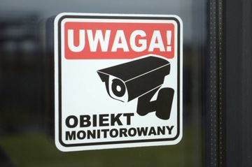Наклейка мониторинга ОБЪЕКТ НАБЛЮДЕНИЯ 10x10 GDPR