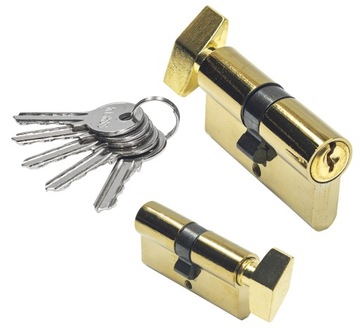 ВСТАВКА ДВЕРНОГО ЦИЛИНДРА 30/30 С РУЧКОЙ 5 КЛЮЧЕЙ