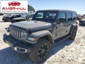 Jeep Wrangler IV 2022 Jeep Wrangler 2022 r., 2,0L SAHARA UNLIMITED 2.0 Hybryda 375KM