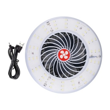 Adsorpcja oświetlenia wentylatora kempingowego 2 w