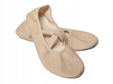 БАЛЕТНЫЕ ТУФЛИ ДЛЯ ТАНЦЕВАЛЬНОГО ФИТНЕСА РИТМИКС 37 БЕЖЕВЫЕ